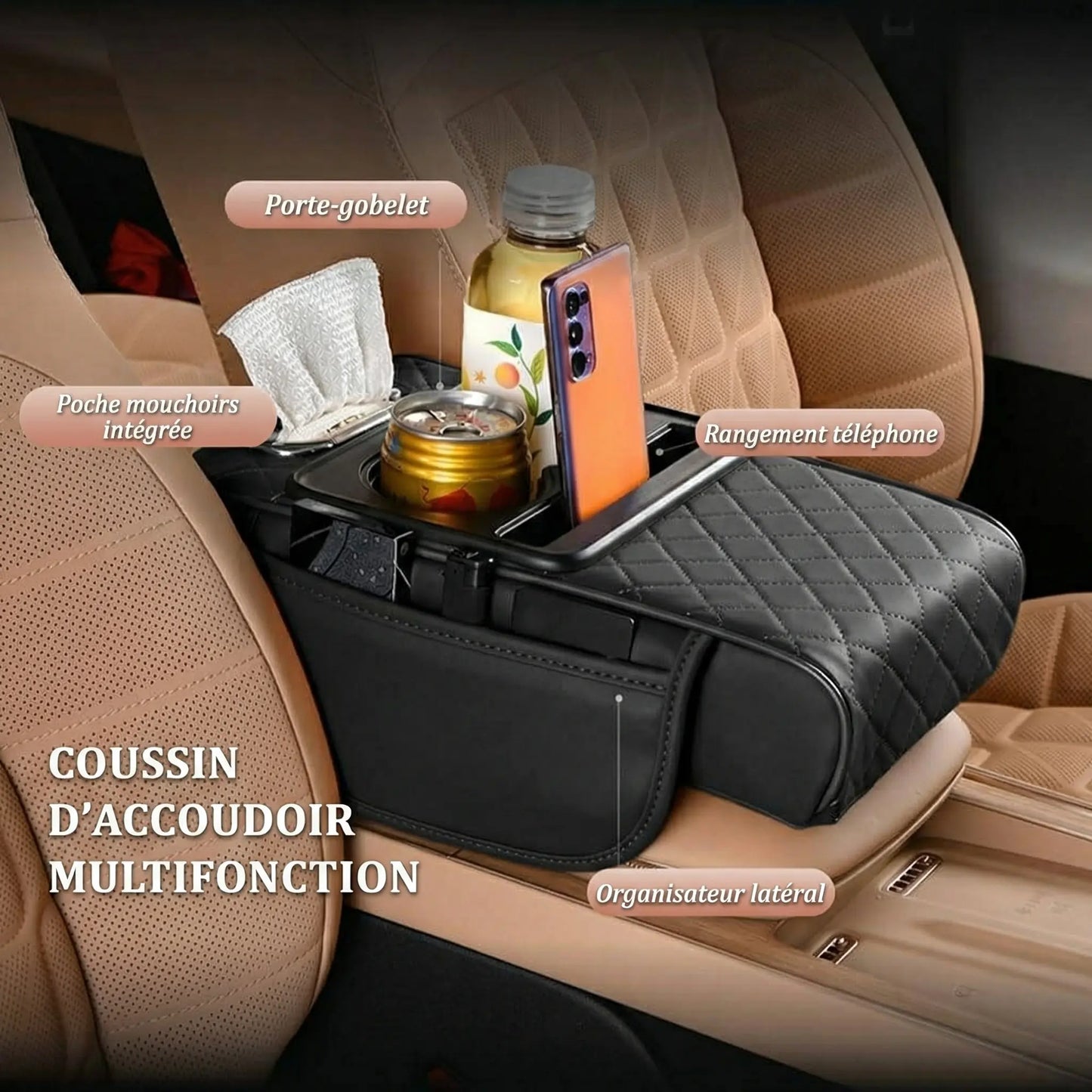 Accoudoir Premium 5-en-1