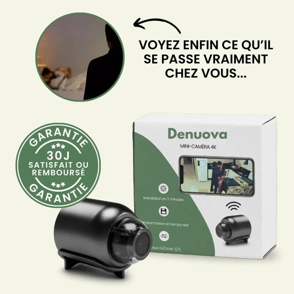 Denuova - Mini-Caméra 4K