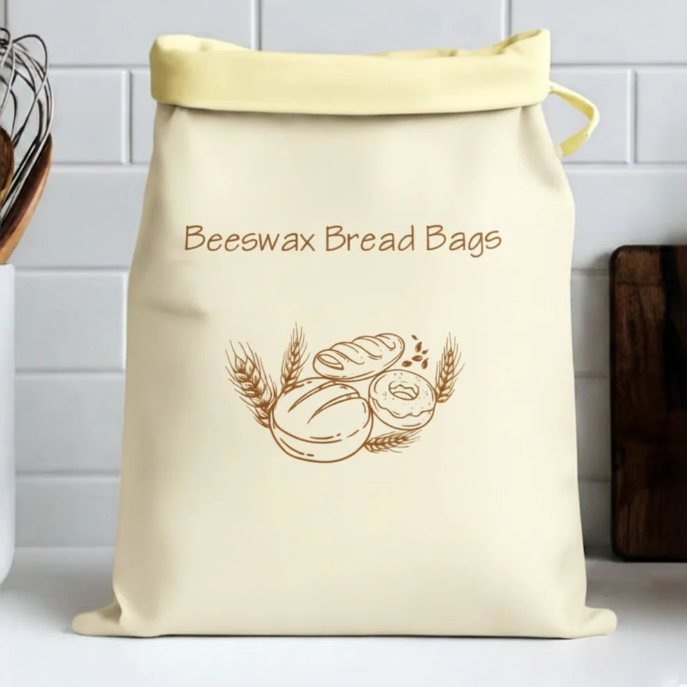 Sacs à pain premium 100% coton et cire d'abeille