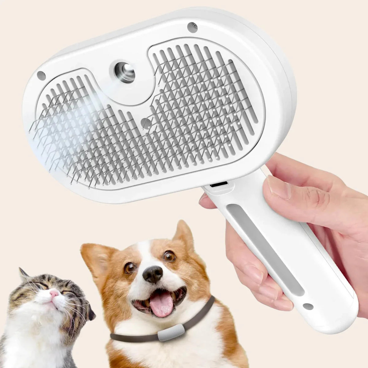 Denuova Steami Pro – Brosse professionnelle de toilettage pour animaux